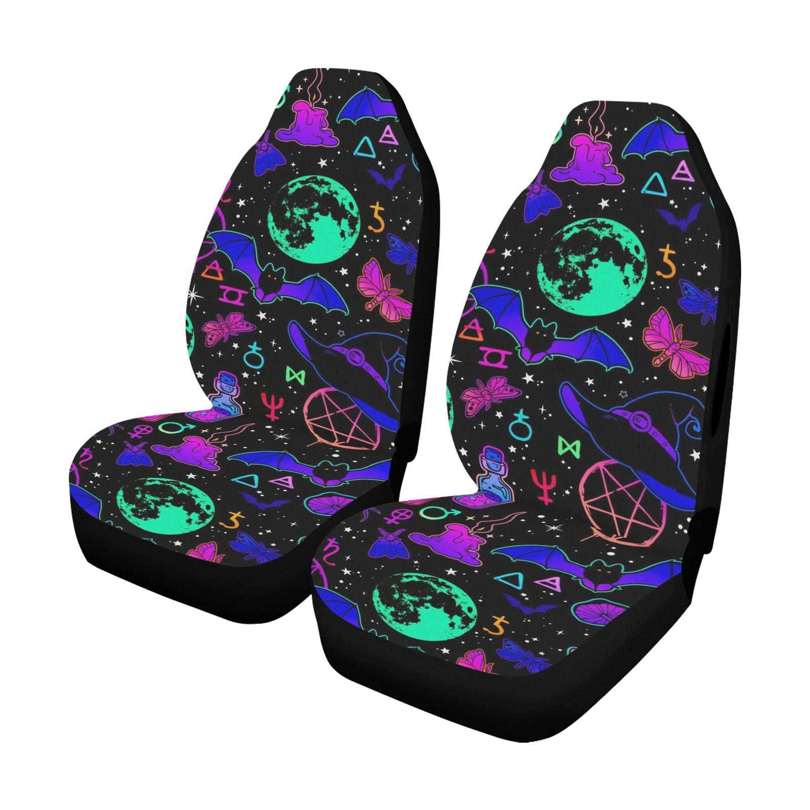 Witchcraft Gothic Halloween Car Seat Covers-MoonChildWorld