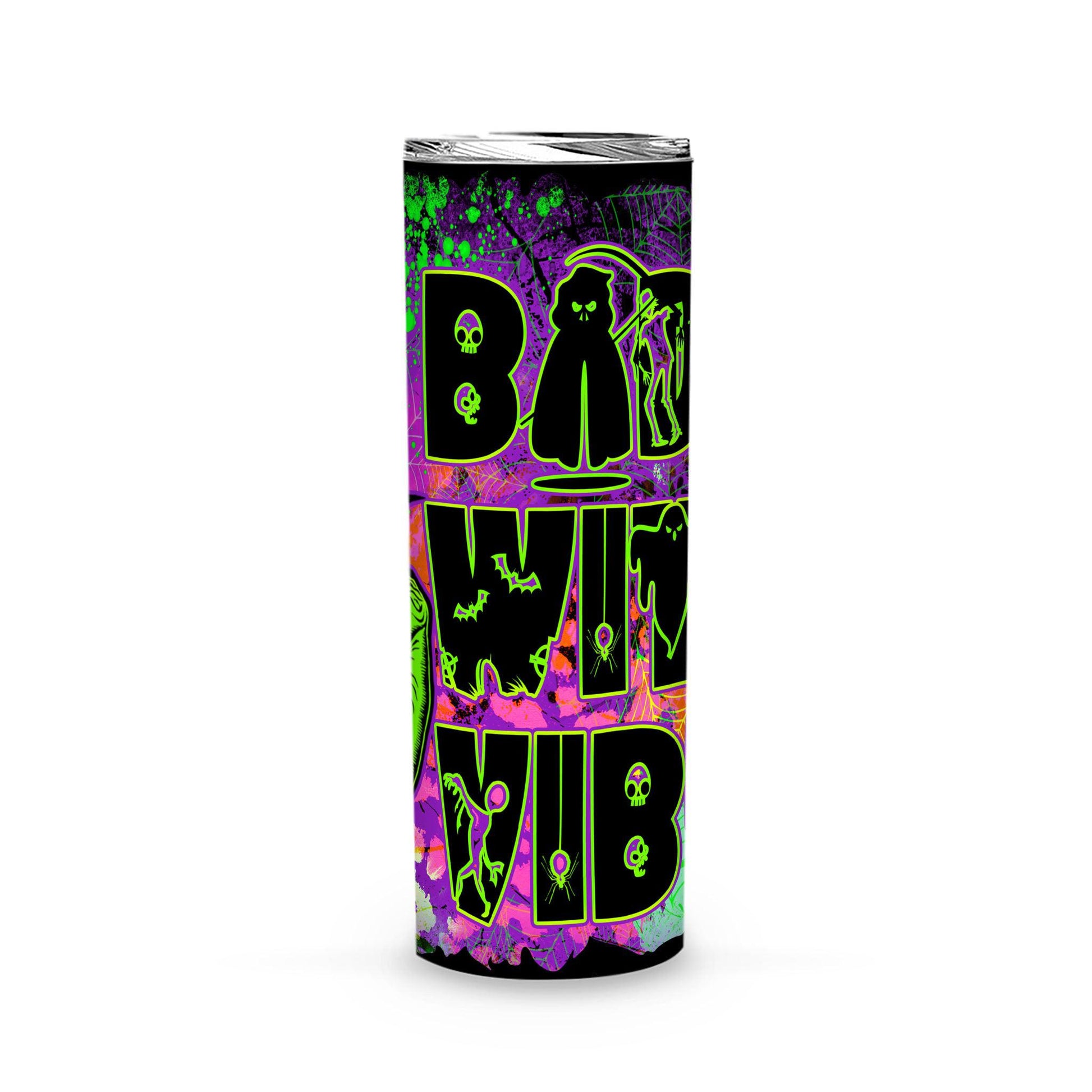 Bad witch vibes Halloween Tumbler - Witch Tumbler-MoonChildWorld