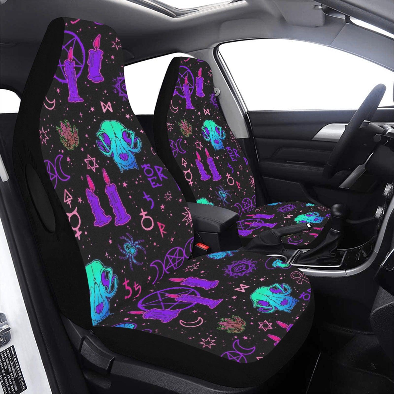 Skull Gothic Witchcraft Car Seat Covers-MoonChildWorld