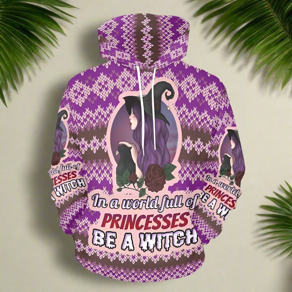 Witchy woman Christmas Hoodie-MoonChildWorld