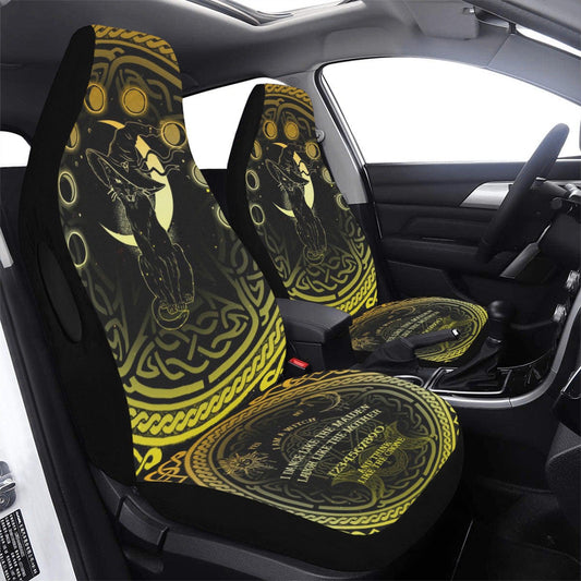 Moon cat witch Car Seat Covers-MoonChildWorld