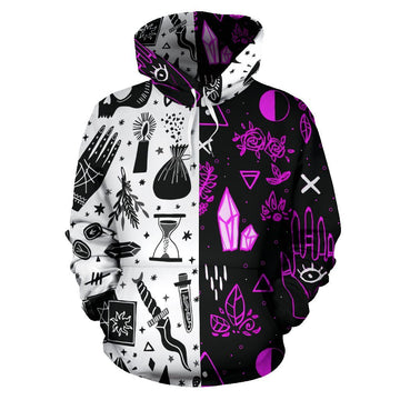 Witch items All Over Hoodie-MoonChildWorld