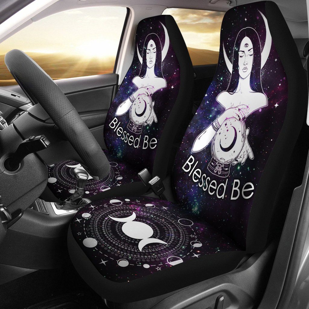Blessed Be Wicca Car Seat Covers-MoonChildWorld
