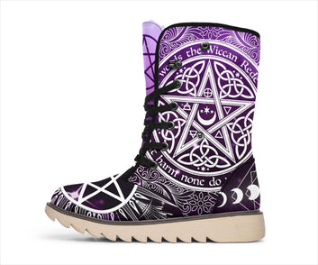 Magic Pentagram Wicca Polar Boots Witch boots