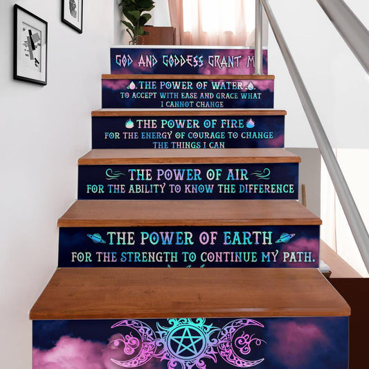 Goddess wicca Stair Stickers-MoonChildWorld