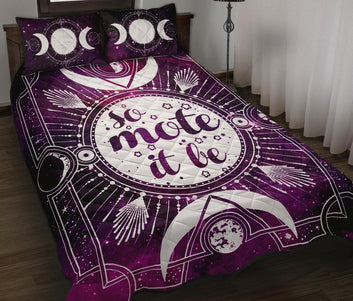 So mote it be wicca Quilt Bed Set-MoonChildWorld