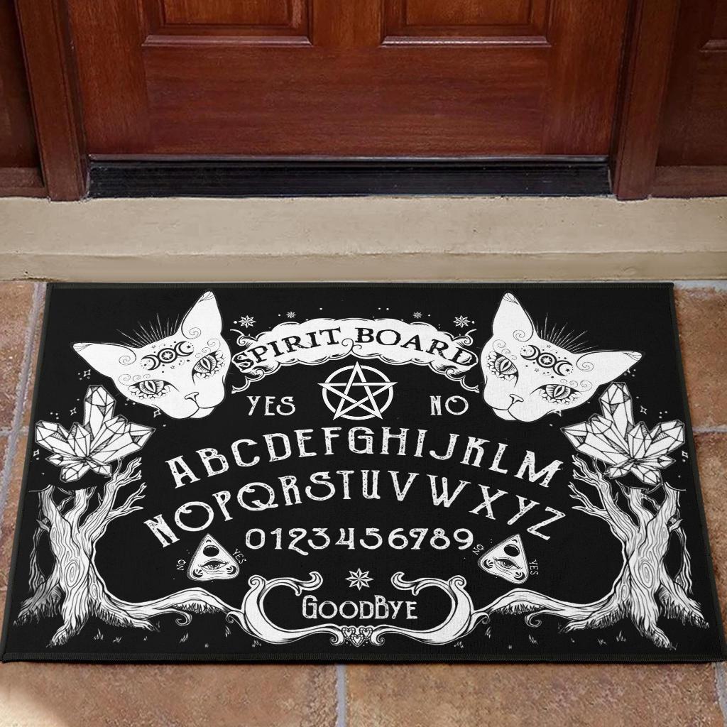 Ouija board witch Door Mat-MoonChildWorld