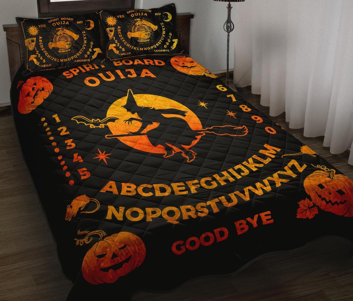 Ouija board halloween witch Quilt Bed Set-MoonChildWorld