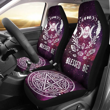 Wicca blessed be Car Seat Covers-MoonChildWorld