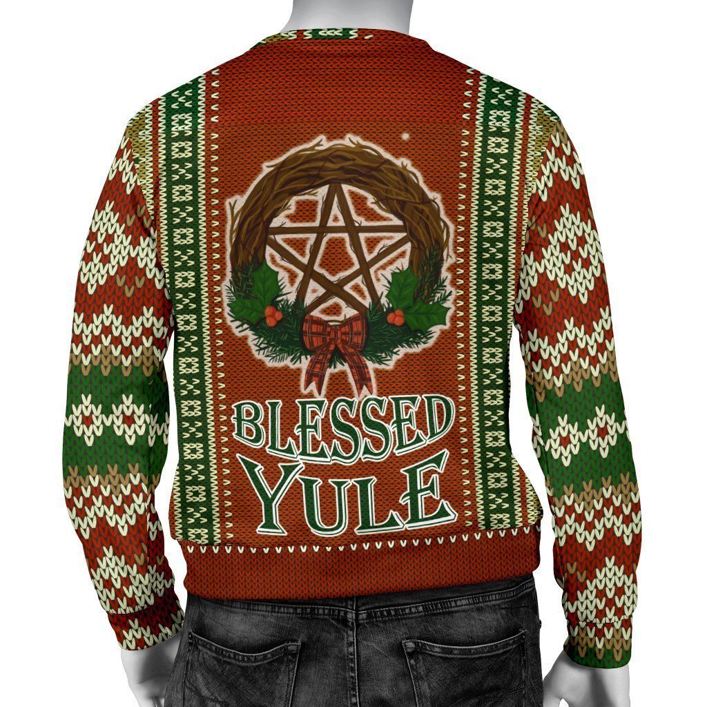 Blessed Yule Pagan Sweater-MoonChildWorld