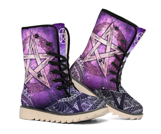Pentacle wicca Polar Boots