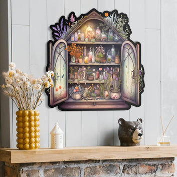 Witch Apothecary Cabinet Metal Sign