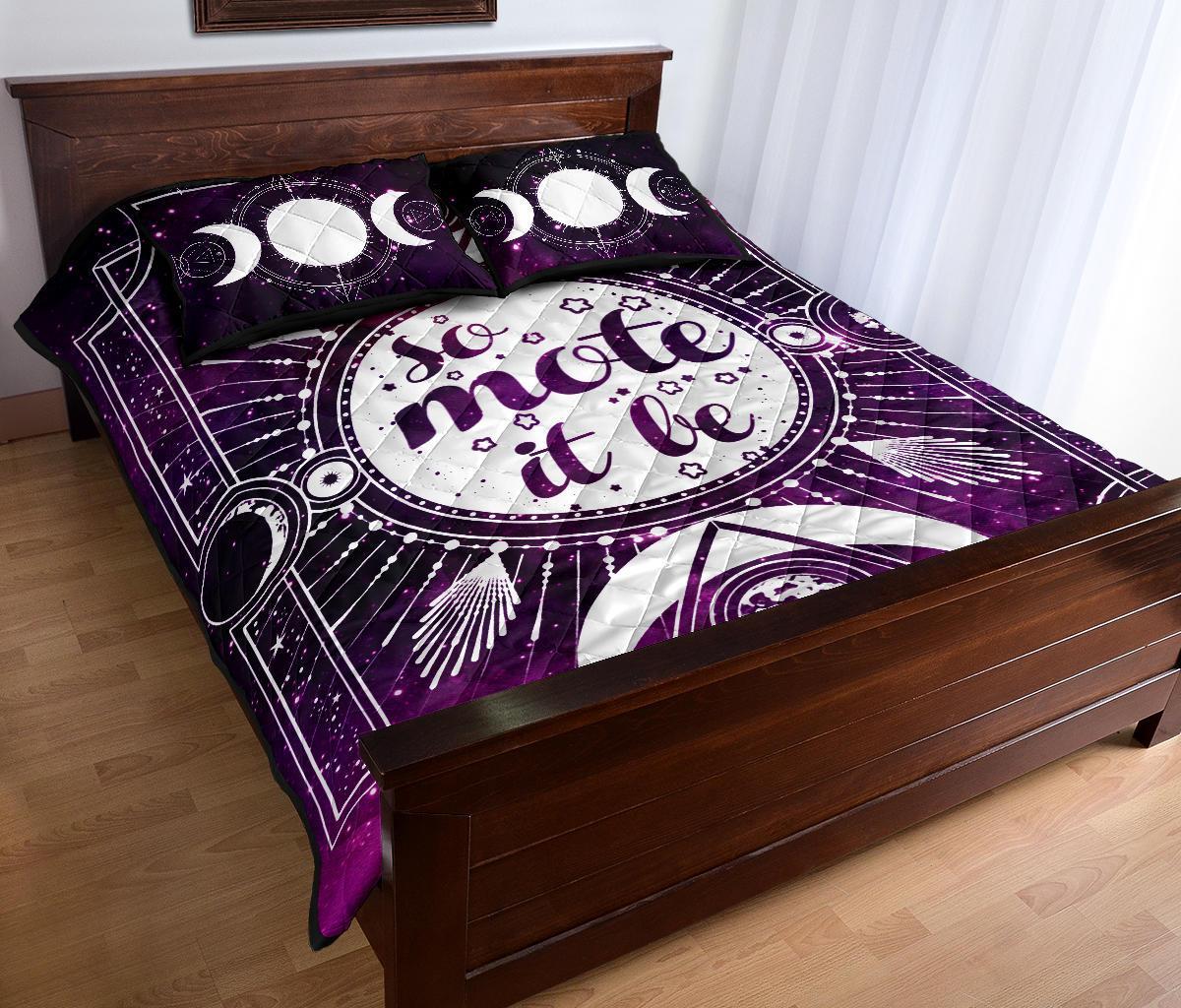 So mote it be wicca Quilt Bed Set-MoonChildWorld