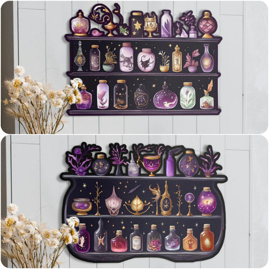 Witch Apothecary Cabinet Metal Sign