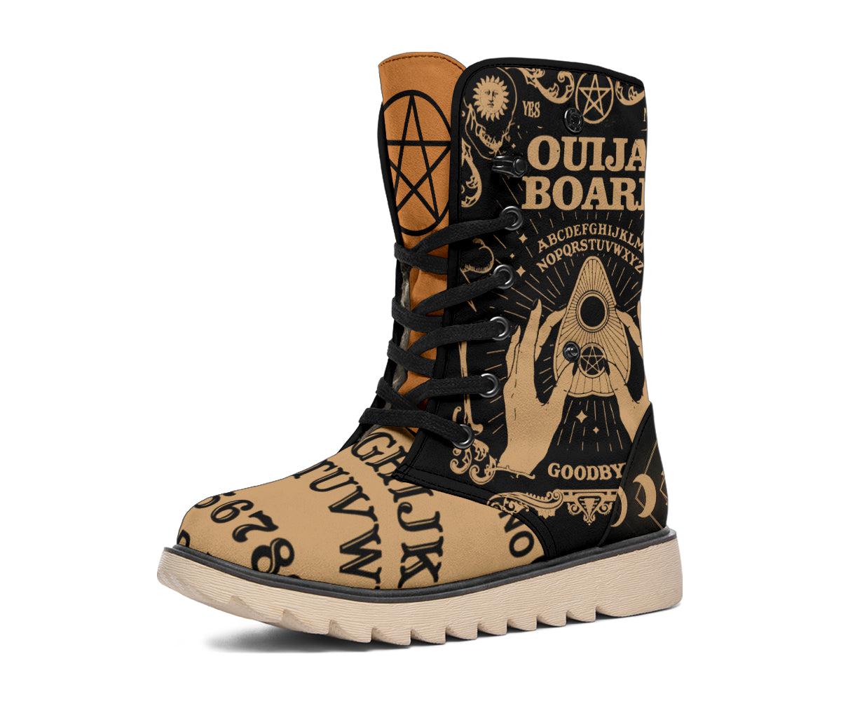 Ouija Board Witch Polar Boots Witchy Boots-MoonChildWorld