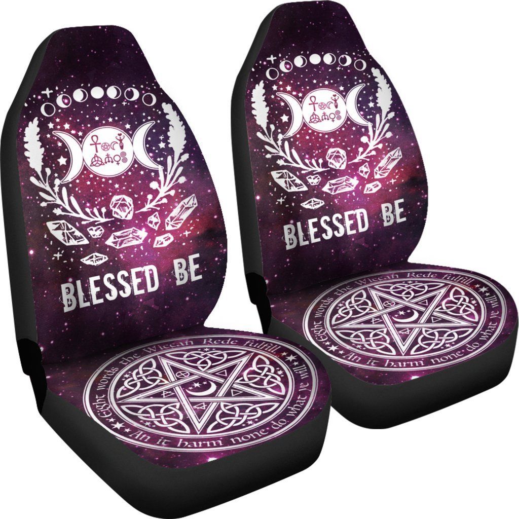 Wicca blessed be Car Seat Covers-MoonChildWorld