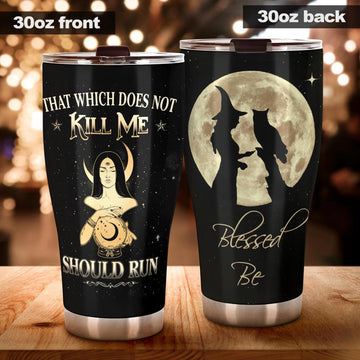 Blessed Be witch tumbler-MoonChildWorld
