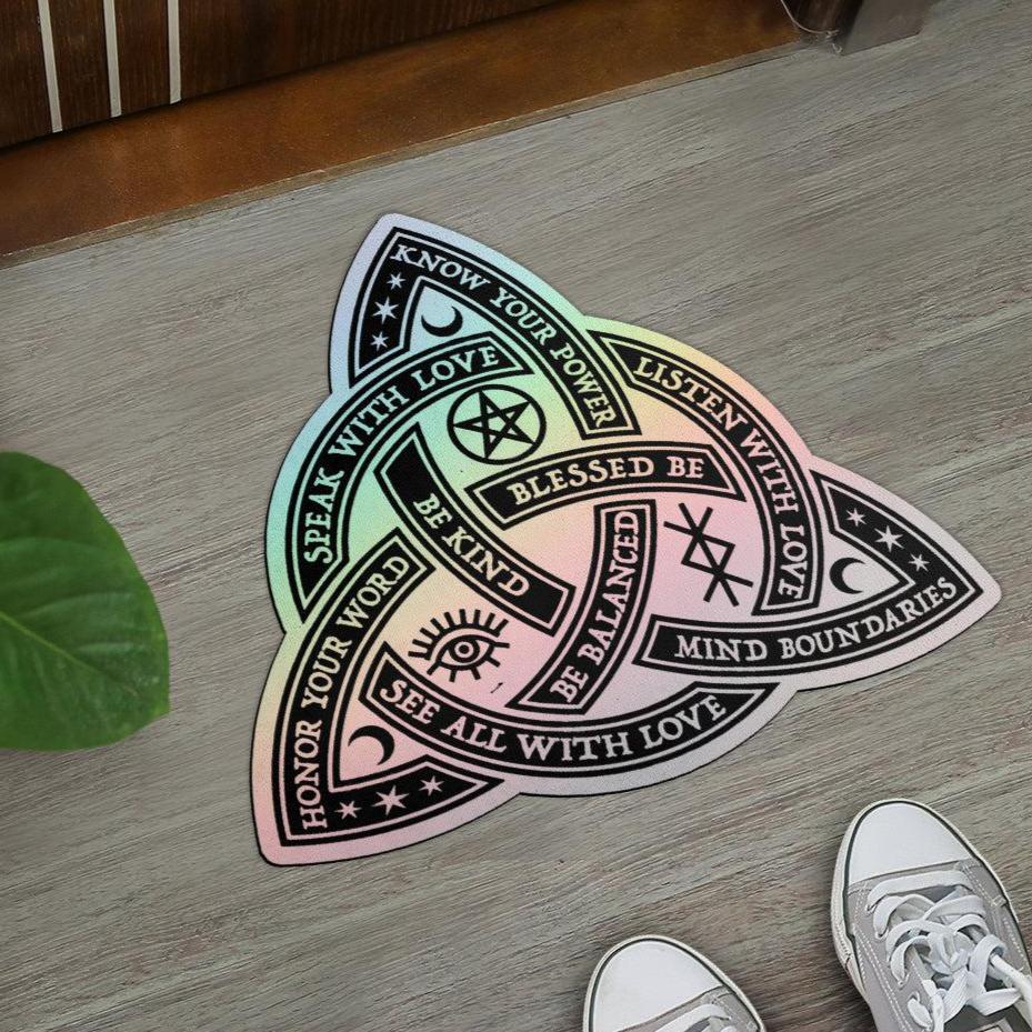 Celtic triquetra pagan Door mat-MoonChildWorld