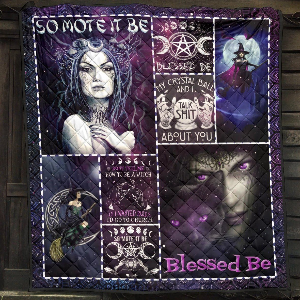 Wicca Witch Premium Quilt-MoonChildWorld