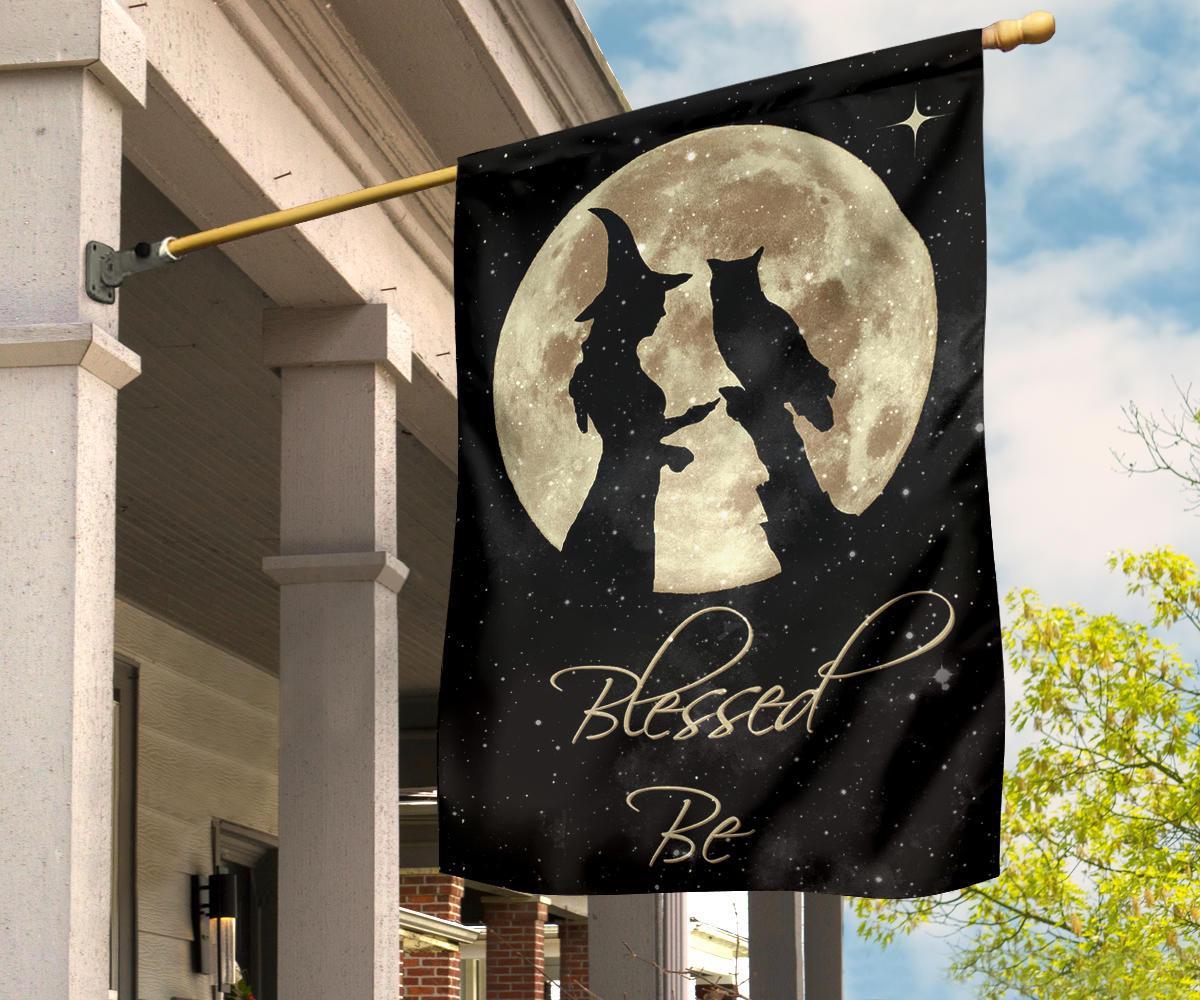 Witch Blessed be wicca flag-MoonChildWorld