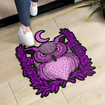 Owl moon Door Mat Witchy Door mat