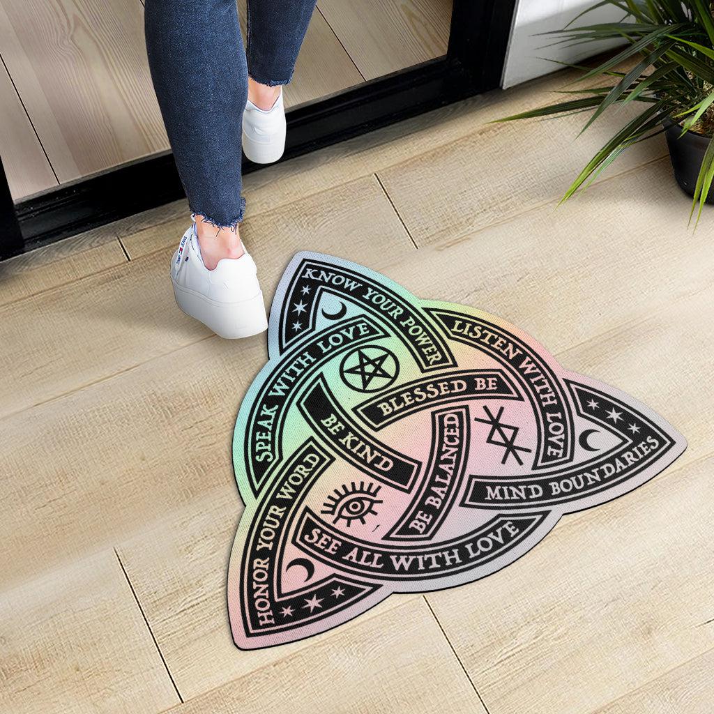 Celtic triquetra pagan Door mat-MoonChildWorld