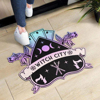 Witch City Planchette Ouija Door Mat