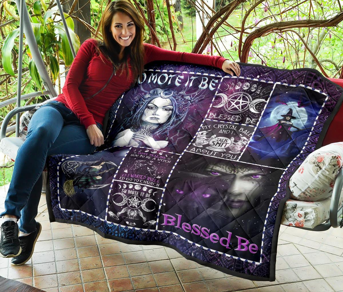 Wicca Witch Premium Quilt-MoonChildWorld