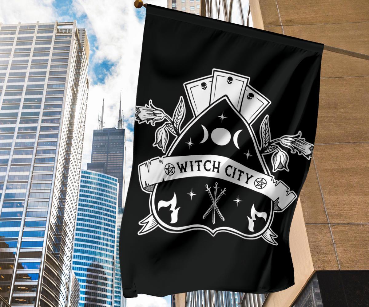 Witchy women witch Flag-MoonChildWorld