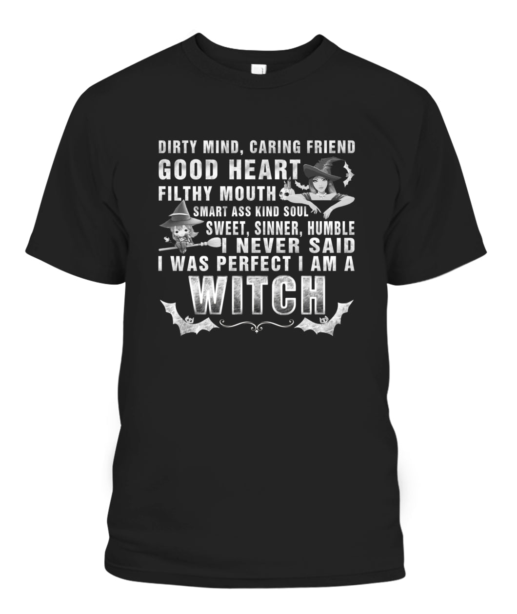 Witch Tshirt Dirty Mind Good Heart Witch Shirt-MoonChildWorld
