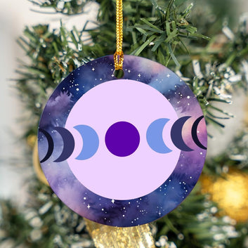 Moon phases Christmas ornament-MoonChildWorld