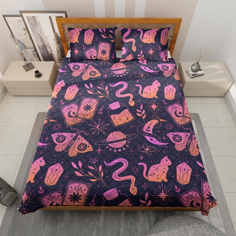 Magic Witchy Quilt Bedding Set-MoonChildWorld