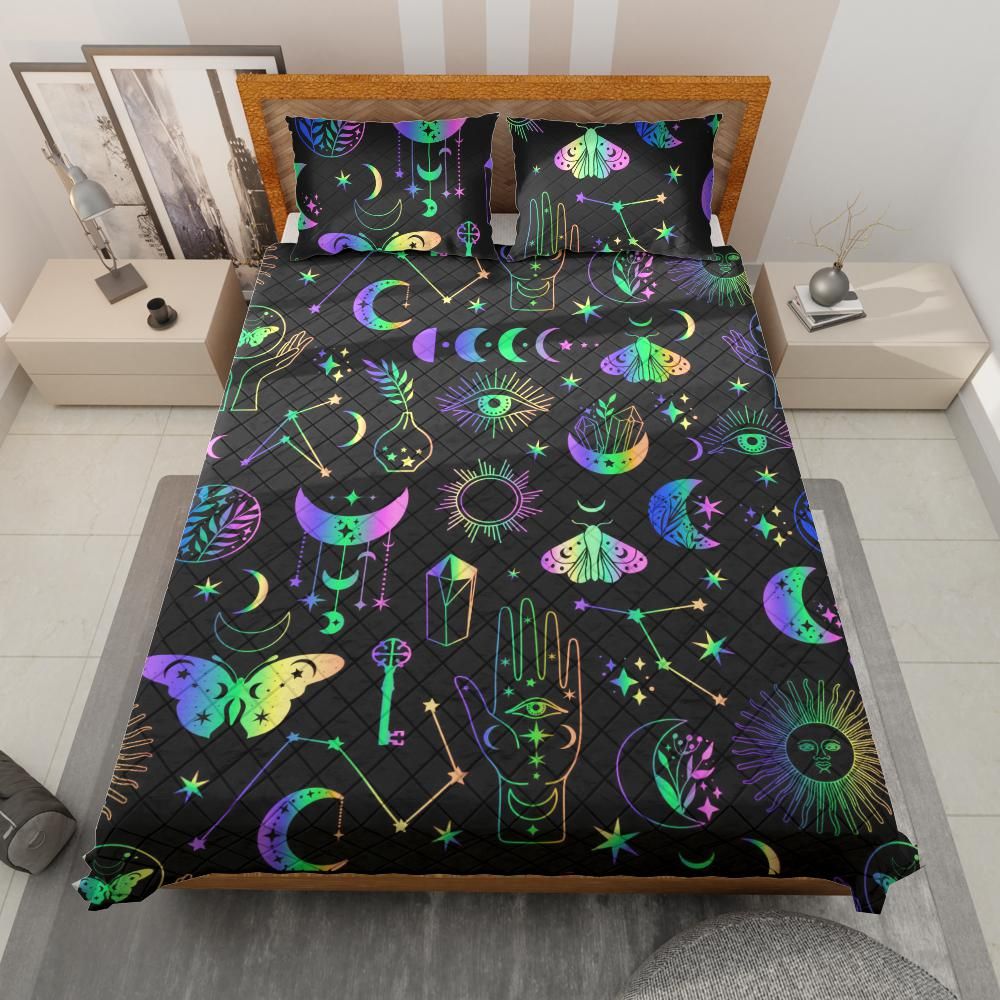 Magic things Witchy Quilt Bedding Set-MoonChildWorld