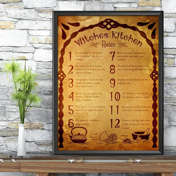 Rules of the witch kitchen Poster-MoonChildWorld