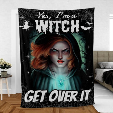 Witch Halloween Fleece Blanket-MoonChildWorld