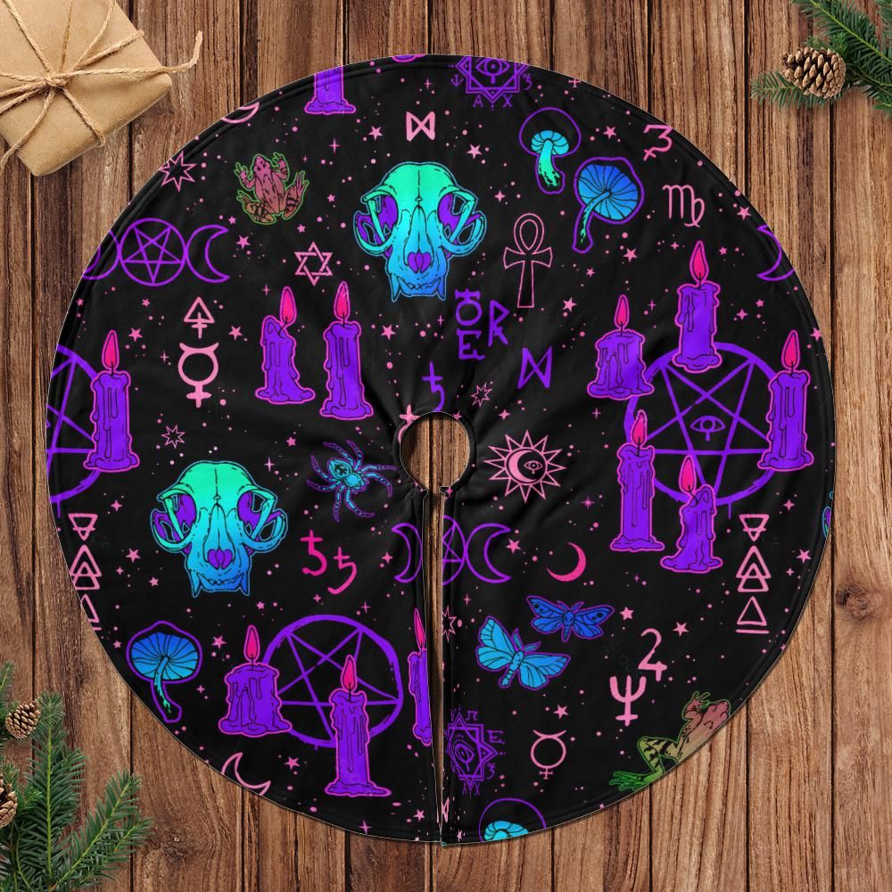 Witchcraft Christmas Tree Skirt-MoonChildWorld