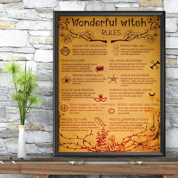 Wonderful witch rules Poster-MoonChildWorld