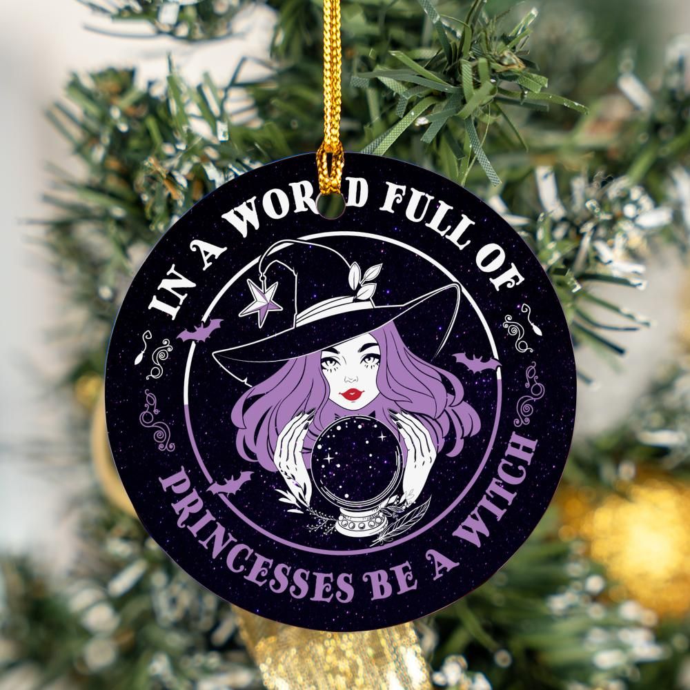 Magic Witch Christmas ornament-MoonChildWorld
