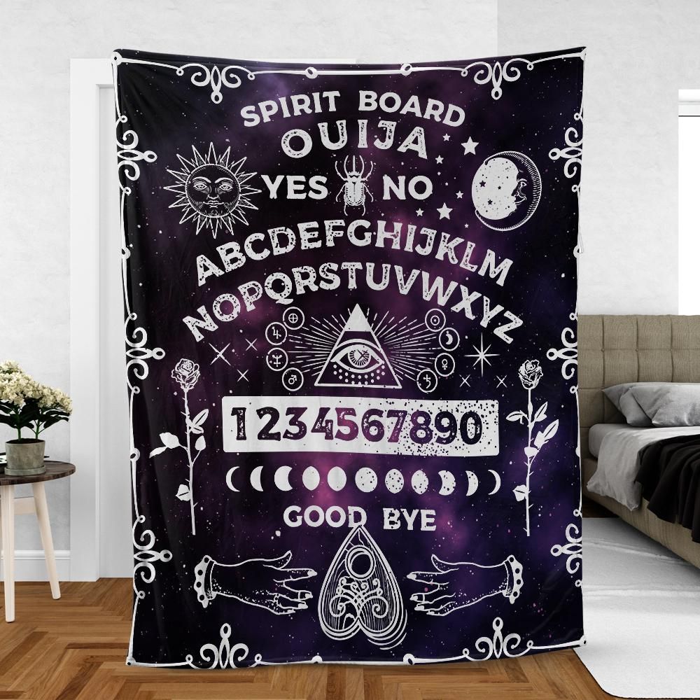 Ouija board Blanket Witch Fleece Blanket-MoonChildWorld