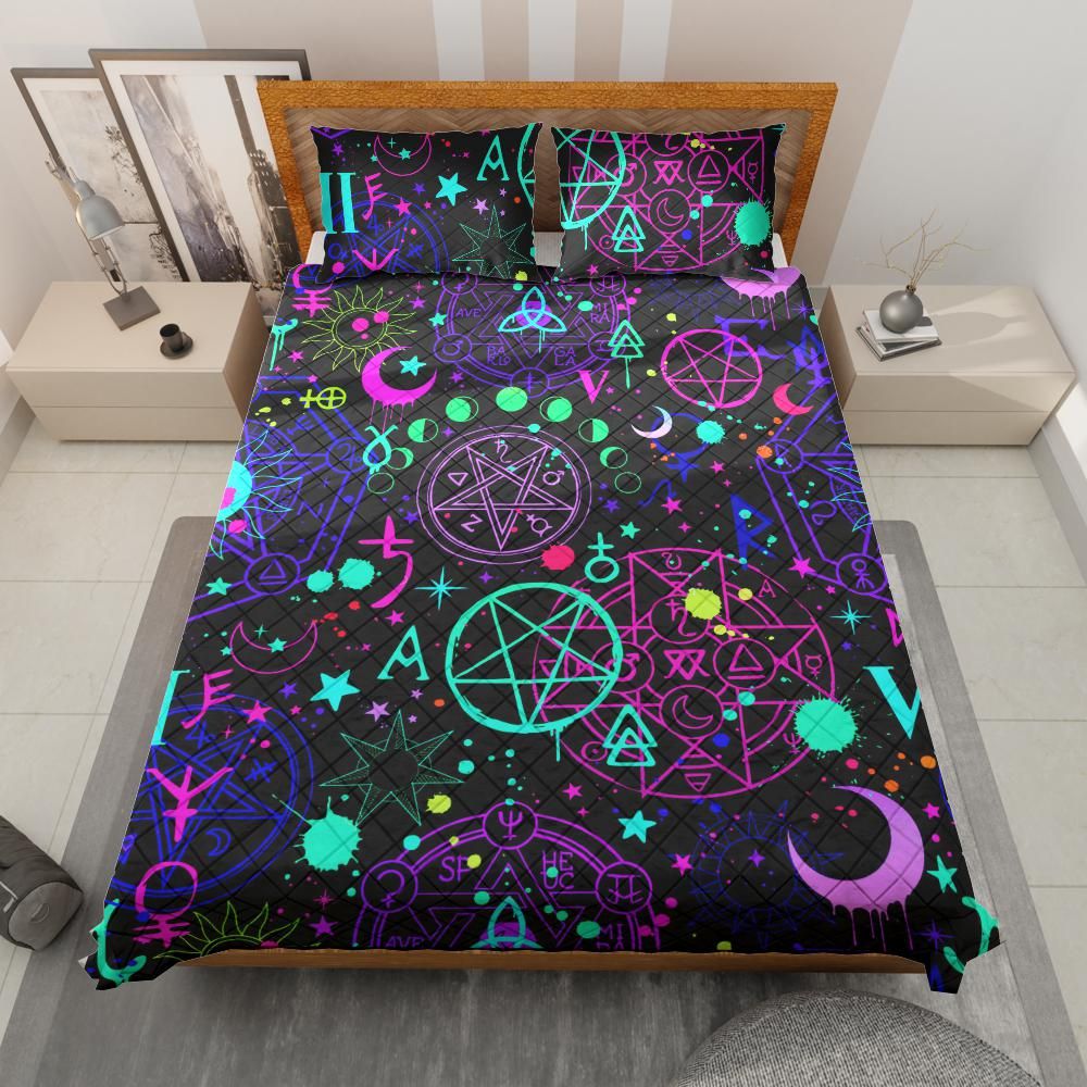 Witchcraft Quilt Bedding Set-MoonChildWorld