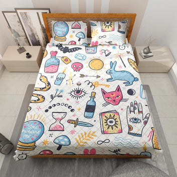 Witch Items Magic Quilt Bedding Set