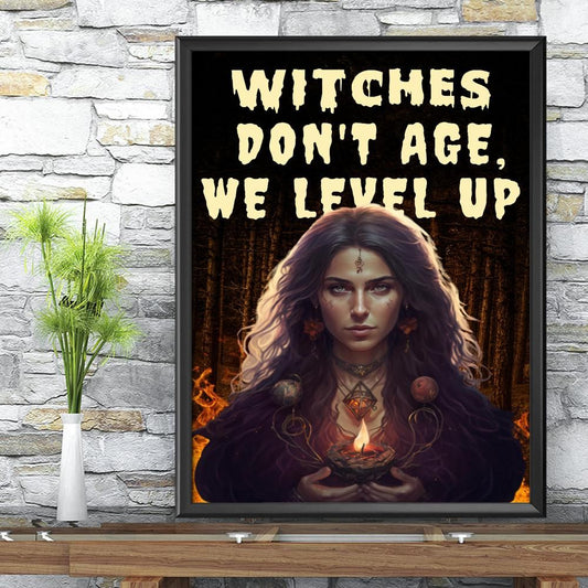 Witches don't age Poster Witch Wall Art-MoonChildWorld