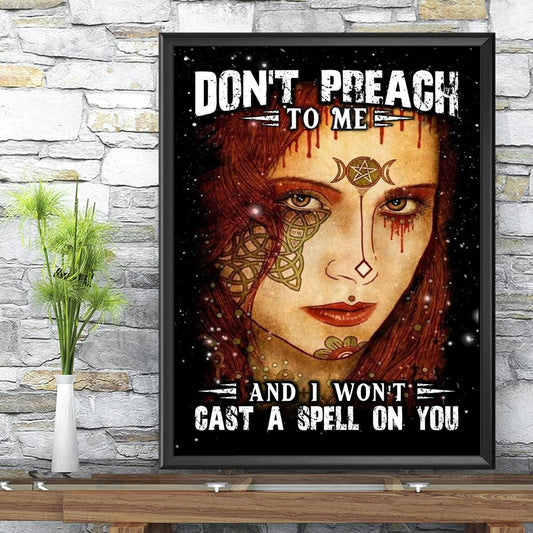 Spell Witch Poster Wicca Wall Art-MoonChildWorld