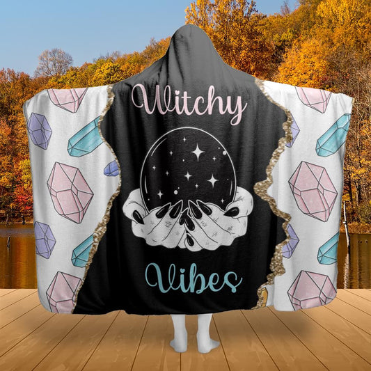 Witch Hooded blanket Witchy Vibes Hooded Blanket