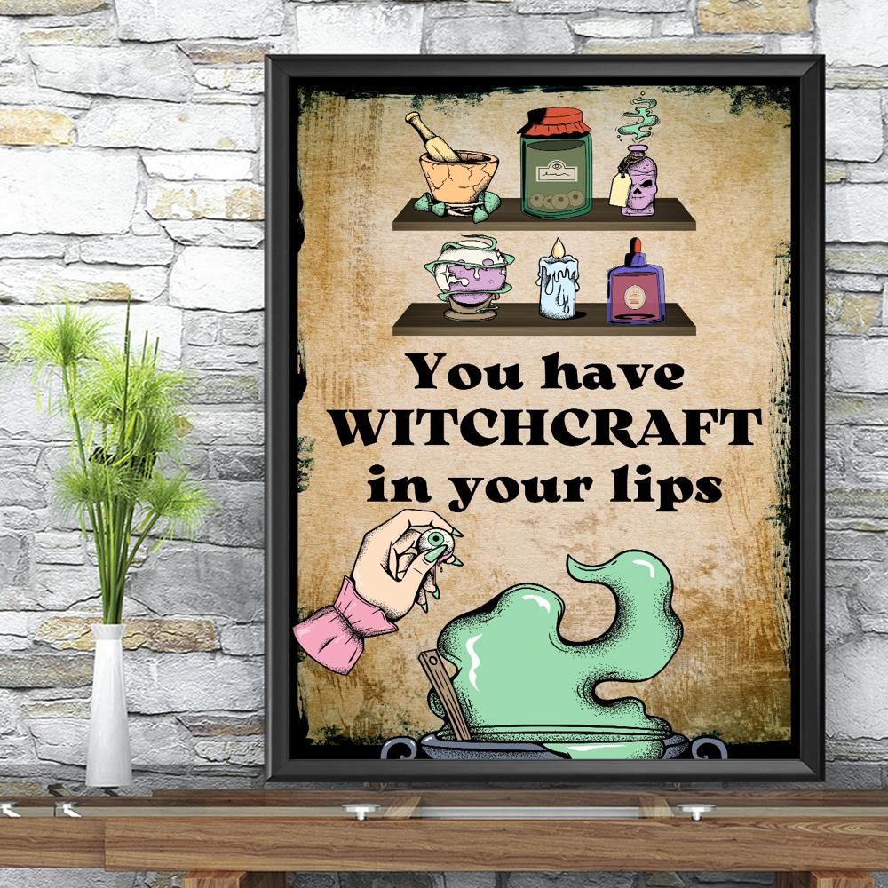 Witchcraft Poster Witch Halloween Poster-MoonChildWorld