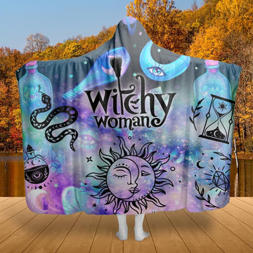 Magic Hooded Blanket Witchy Hooded Blanket-MoonChildWorld