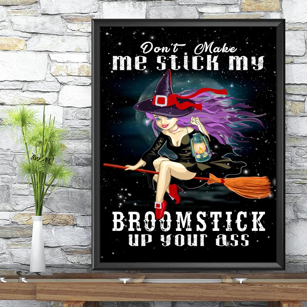 Broomstick witch poster-MoonChildWorld