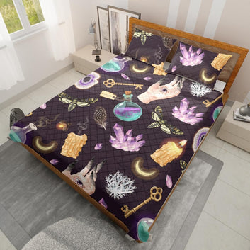 Witch Items Gothic Quilt Bedding Set-MoonChildWorld