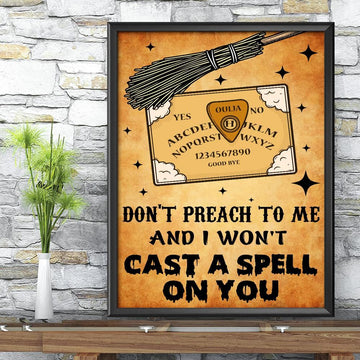 Spell witch Ouija board Poster-MoonChildWorld