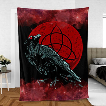 Celtic raven blanket Gothic-MoonChildWorld